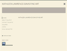 Tablet Screenshot of kathleenlawrence-davis.com